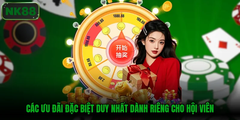 Các ưu đãi đặc biệt duy nhất dành riêng cho hội viên