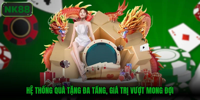 Hệ thống quà tặng đa tầng, giá trị vượt mong đợi